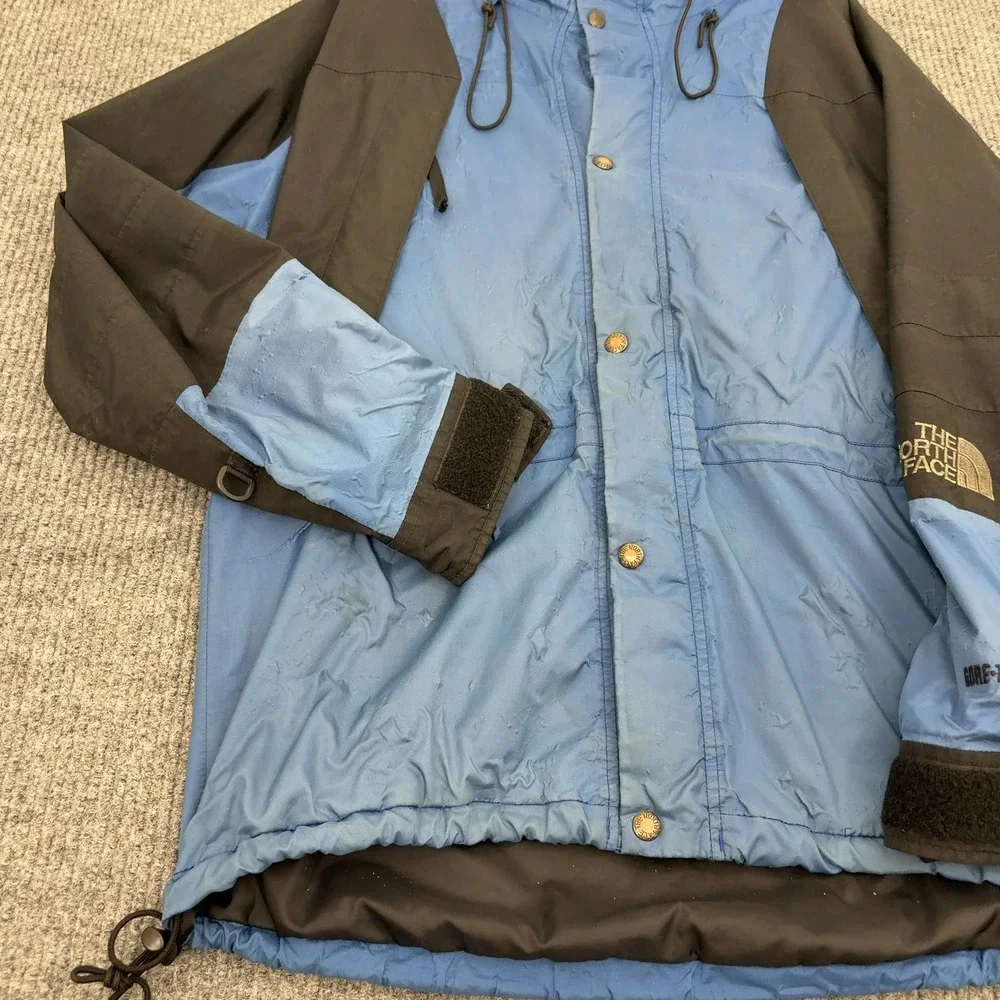 Vintage The North Face Jacket Mens M Blue Nylon Gore Tex Mountain Parka Gorpcore